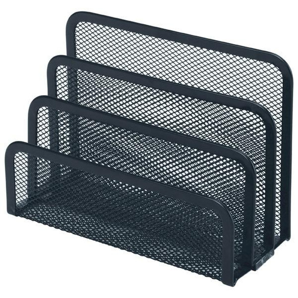 Esselte Mesh Vertical Organiser File Sorter Black 47549