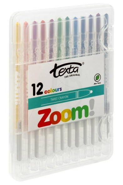 TEXTA Zoom Crayon Hard Case Pack12 X CARTON of 10 49450