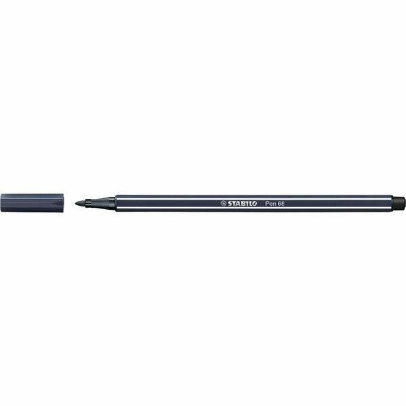 STABILO Pen 68 Fibre Tip Paynes Grey BOX10 49458