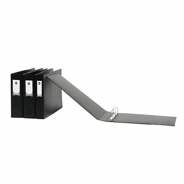 Marbig Ring Binder Deluxe A3 L/Scape 38mm 3d Pvc Black X CARTON of 10 5011002