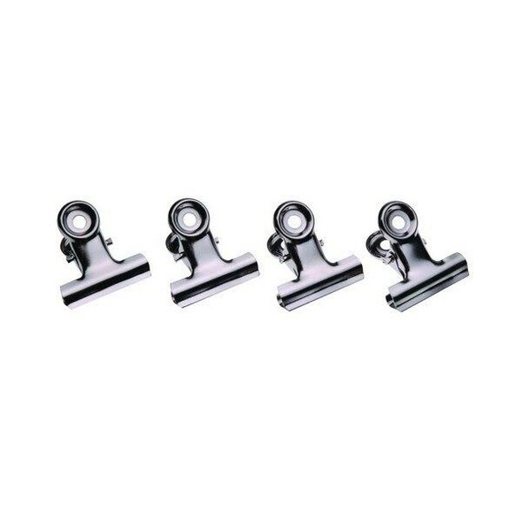 Esselte Clip Bulldog 63mm Box36 Chrome 55411