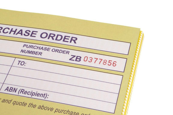 Spirax 501 Purchase Order Book Quarto 250x200mm X CARTON of 5 56501
