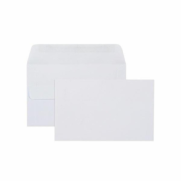 CUMBERLAND Self Seal Plain Envelope 80gsm 90 X 165mm White Box500 602211