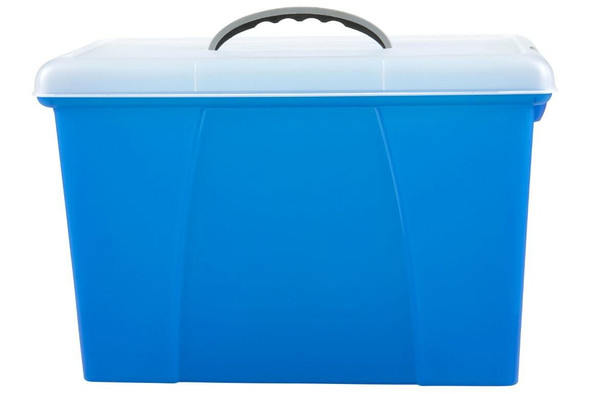 Crystalfile Carry Case Clear Lid/Blue Base X CARTON of 6 8007701A