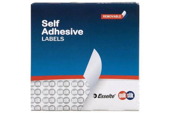 Quikstik Label Dispenser Circle 14mm Red 1050 Labels 80103CRRED