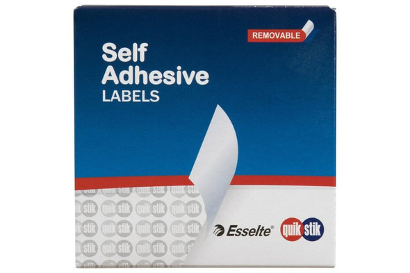 Quikstik Label Dispenser Rectangle 29x76mm White 180 Labels 80160RR