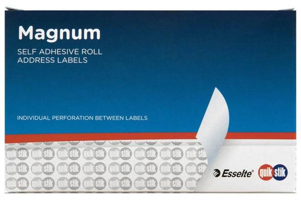 Quikstik Label Dispenser Magnum Roll 103x36mm Wht 500 Labels 80166RPM