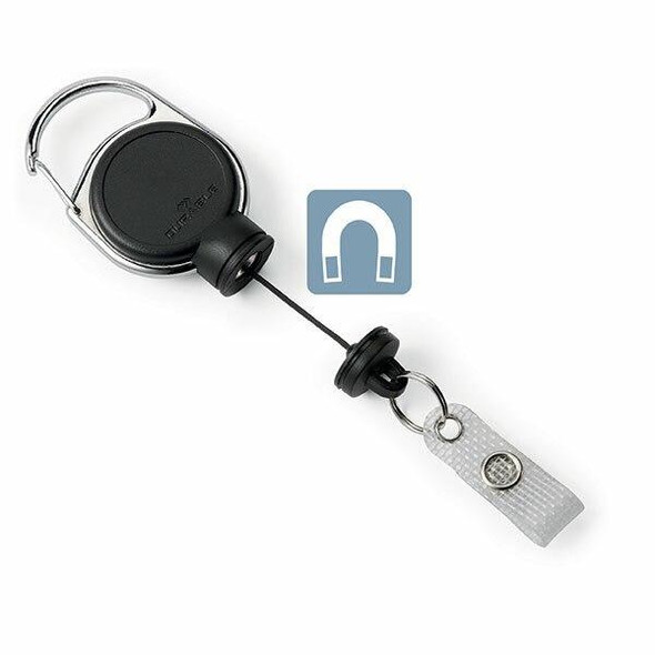 DURABLE Badge Reel With Magnet Black 832901