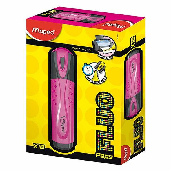 Maped Fluo Peps Highlighter Pink BOX12 8742536