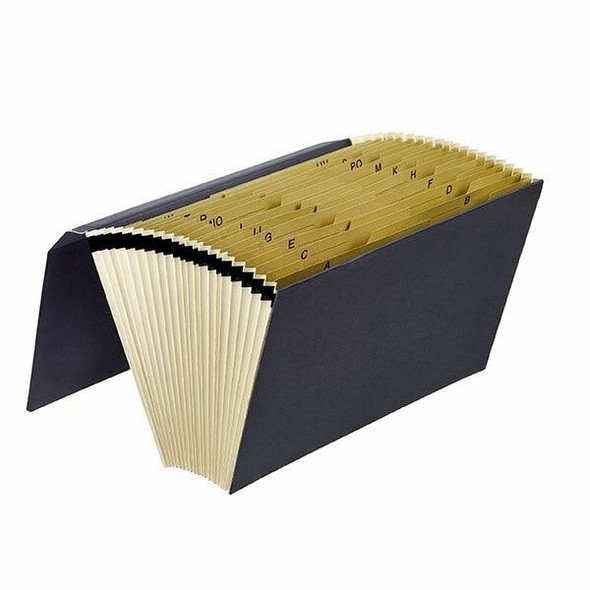 Marbig Expanding File Foolscap A-Z Dark Grey X CARTON of 20 90060