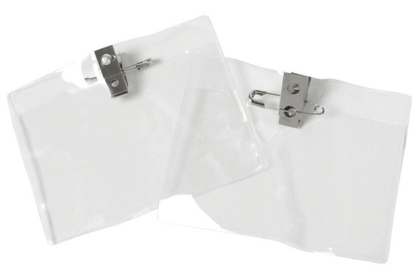 Rexel Id Card Holder Large With Pin and Clip 113x84 Pack10 9801612