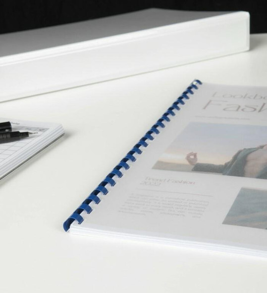 GBC Binding Comb 10mm Blue Pack100 BEP10BL100