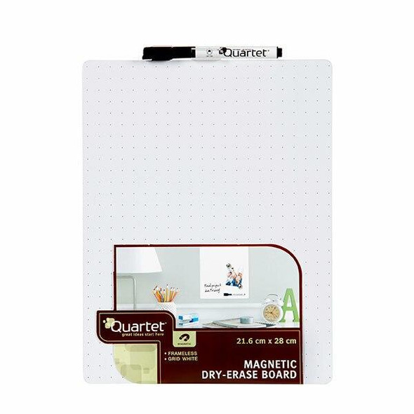Quartet Whiteboard Tile White Grid 216x280mm X CARTON of 6 QT79552
