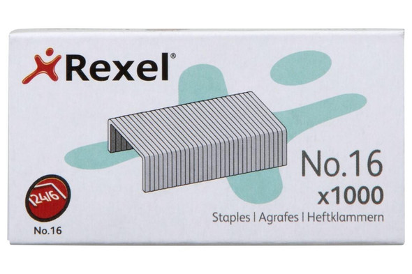 Rexel No.16 Staples 24/6mm Box1000 X CARTON of 20 R06121