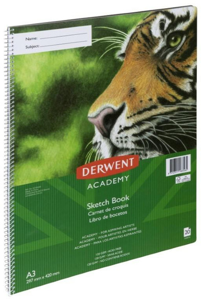 DERWENT Academy Sketch Book Pp 4c Portrit A3 20sht X CARTON of 5 R310440