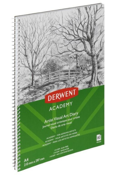 DERWENT Academy Drawing Pad A4 Portrait 80 Pages X CARTON of 5 R31130F