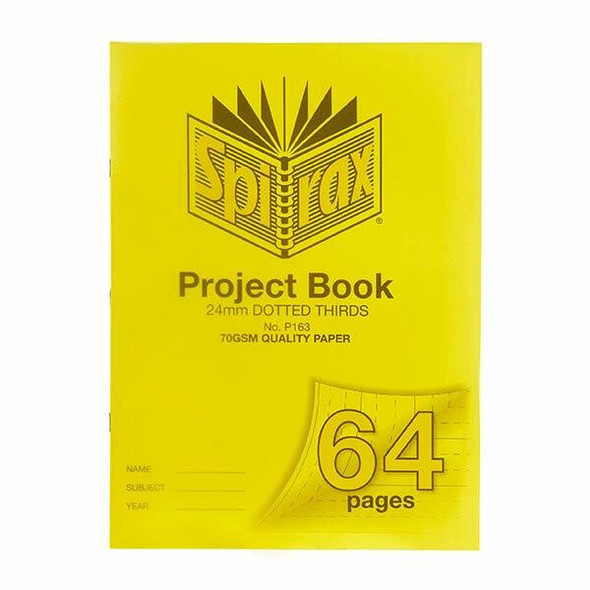 Spirax P163 Project Book 330x240 24mm Dt 64page X CARTON of 10 56163P