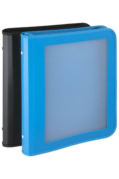 Marbig Professional Zipper Binder W/ Insert Cvr 25mm 2d Black/Blue Assorted X CARTON of 10 6990097 Marbig Professional Zipper Binder W/ Insert Cvr 25mm 2d Black/Blue Assorted X CARTON of 10 6990097