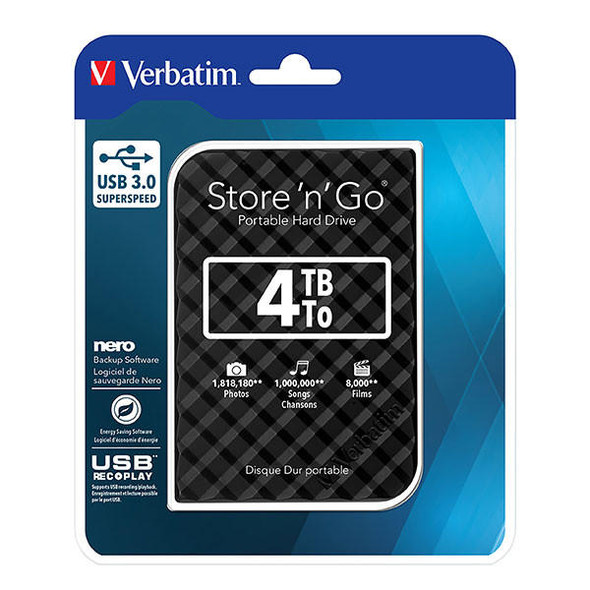 Verbatim Hdd 4tb Black StoreNGo 53223