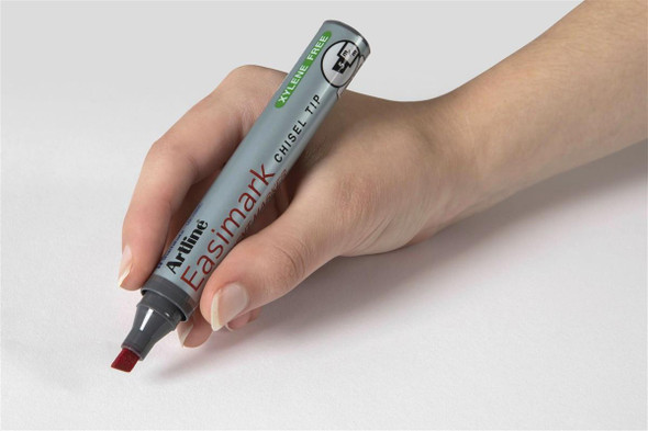 Artline 109 Easimark Permanent Marker 5mm Chisel Nib Red : 110902 