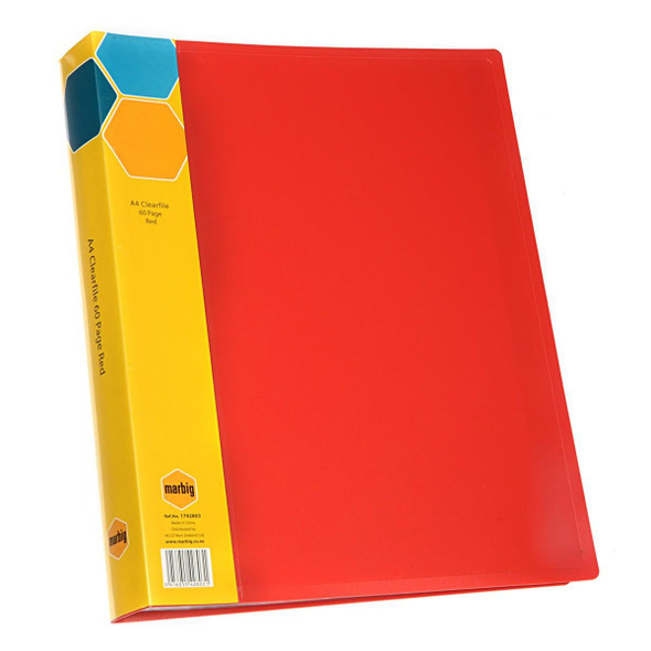 marbig Display Book A4 60page Red : 1742803 