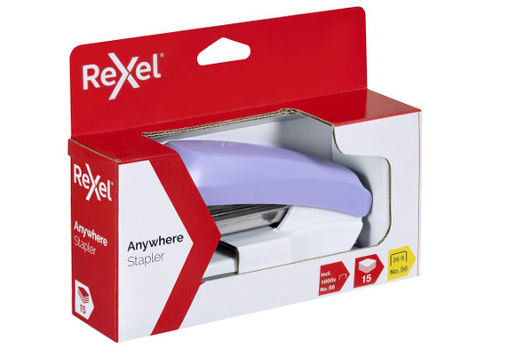 Rexel Anywhere Stapler Half Strip Lavender : 210812L 