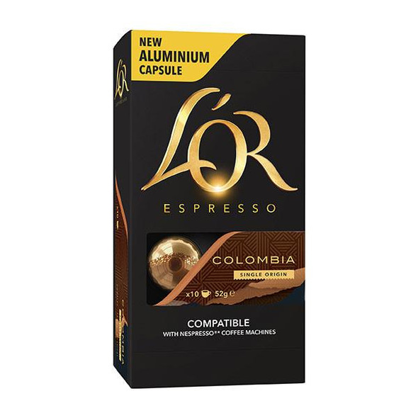L'Or Espresso Capsules Colombia Int 8 Box100 : 4028629 