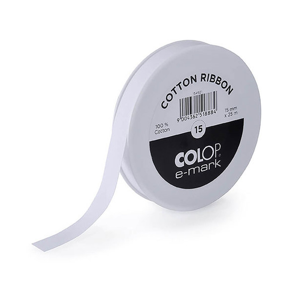 COLOP E-Mark Ribbon 15mmx25mm White : 50361