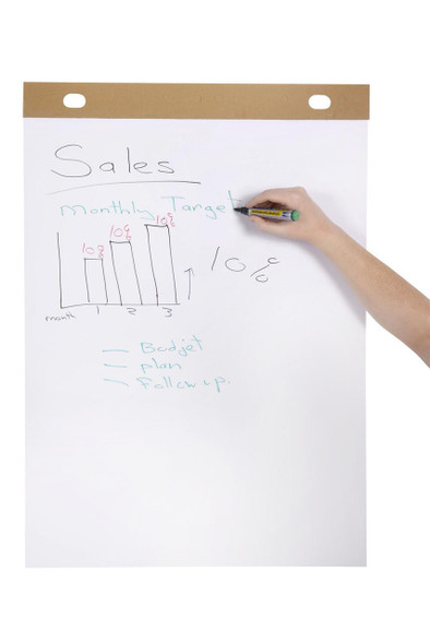 Quartet Flipchart Pad 50 Sheets Recycled X Carton of 2 : QTTFP3000A 
