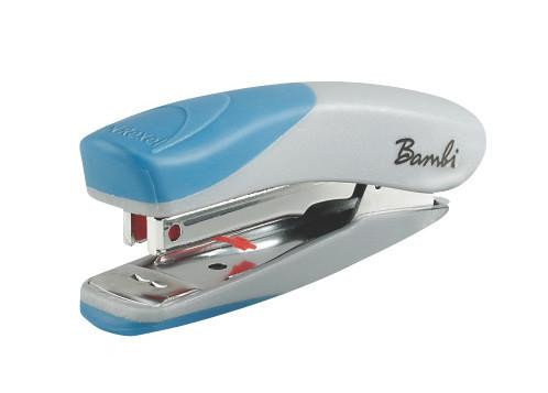 Rexel Bambi Stapler Mini Grey/Blue : R2100156 