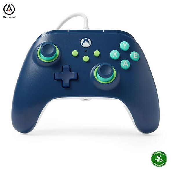 Powera Wired Controller Mariner Blue Xb X/S : XBGP0380-01 