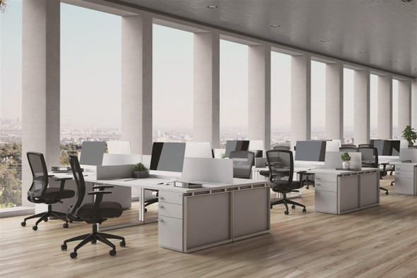 Buro Mentor Ergonomic Chair Black Mesh With Arms : 132A-M3 