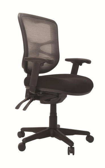 Buro Metro Ergonomic Chair Black Nylone Base With Arms : 202A-N-M3-SS 