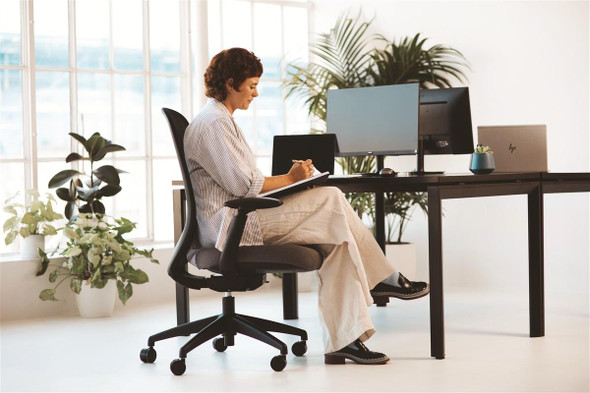 Buro Force Ergonomic Chair Black Frame  Grey Seat : 799-3-M3 