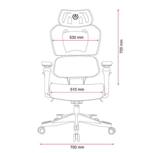 Buro Powera Ergonomic Gaming Chair Sentinel : 156-M3-1 