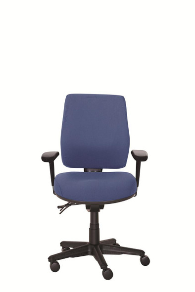 Buro Roma Ergonomic Chair 3 Lever High Back  Chair  Blue W Arms : 717A-61-SS 