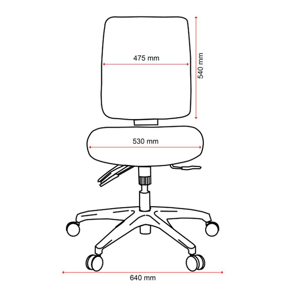 Buro Tidal Ergonomic Chair Mid Back  Black : 243-23 