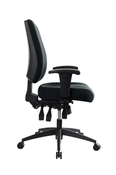Buro Tidal Ergonomic Chair Mid Back  Black W Arms : 243A-23 