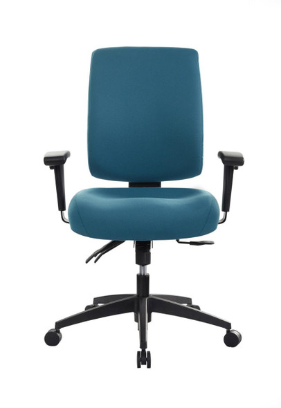 Buro Tidal Ergonomic Chair Mid Back  Teal W Arms : 243A-28 