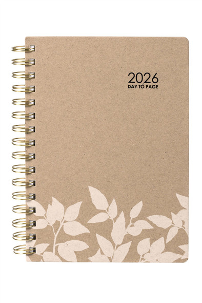 CUMBERLAND 2026 Ecowise Diary A5 Day To Page Kraft : 51SECB26