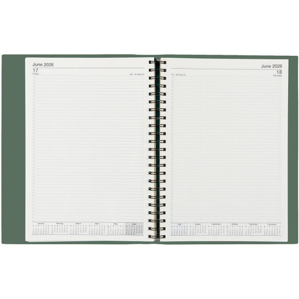 CUMBERLAND 2026 Soho Diary A4 Day To A Page Sage X CARTON of 6 : 41SSHGR26 