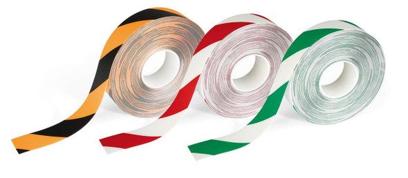 DURABLE Duraline® Two-Colour Floor Marking Tape 50mmx30m/07 Red/White : DUR1726132 