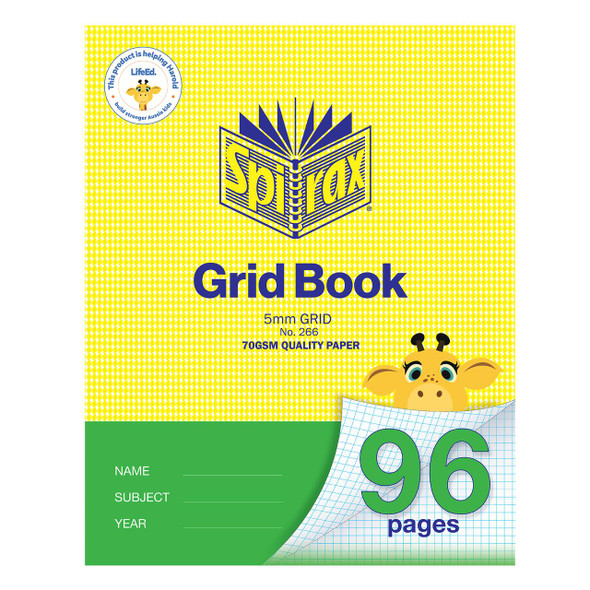 Spirax Grid Book 225x175mm 96page Grid X Carton of 10 : 51210 