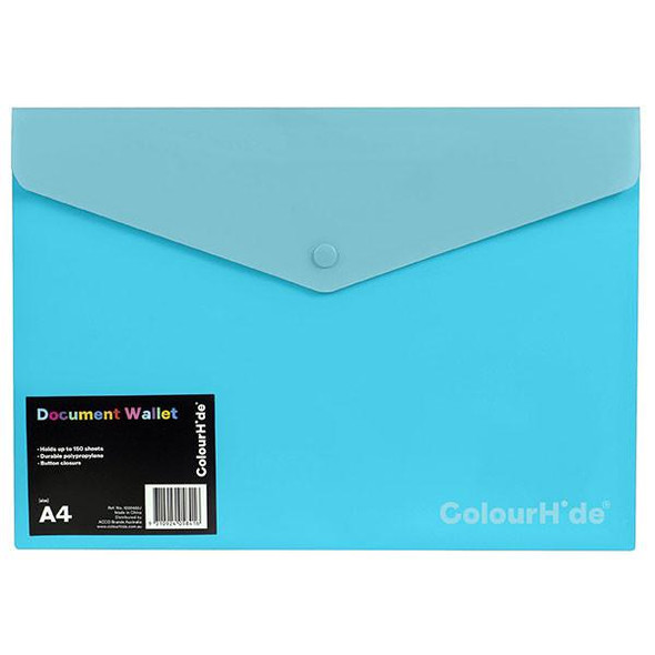 Colourhide Doc Wallet Pp W/ Button X Carton of 10 : 1002432M 
