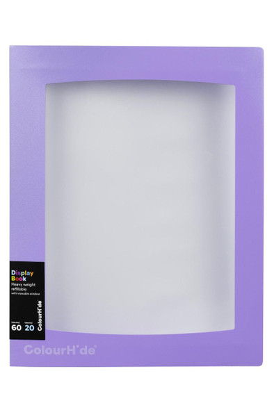 Colourhide Display Book Refillable Insert 20 Sheet Lav X Carton of 10 : 2003319M 