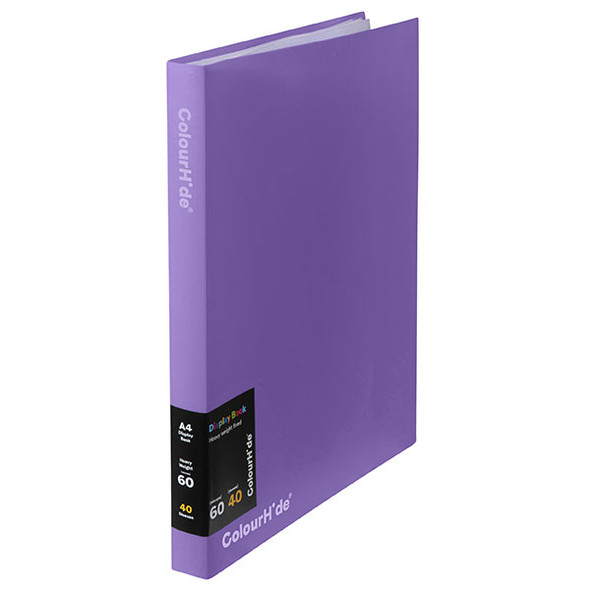 CH DISPLAY BOOK FIXED 40PKT LAVENDER
