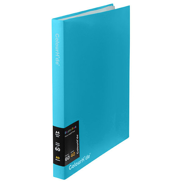 CH DISPLAY BOOK FIXED 40PKT SKY BLUE