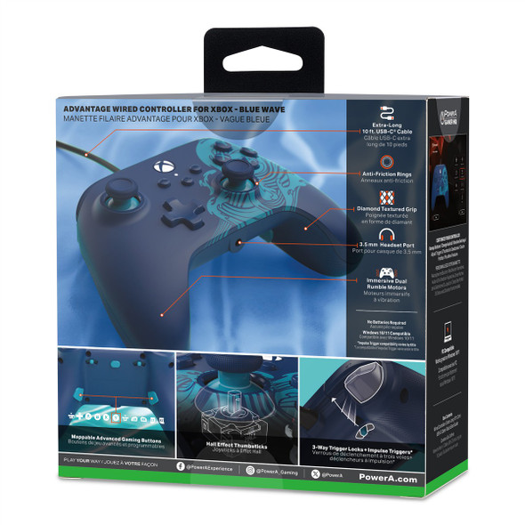 POWERA XBX ADVWIRED CTRL BLUE WAVE