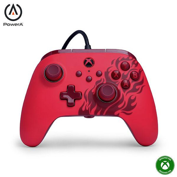 Powera Advantage Wired Controller Red Flame Xb X/s : XBGP0521-01 