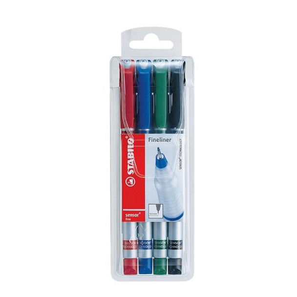 STABILO Sensor Fineliner Assorted Wallet4 0196013